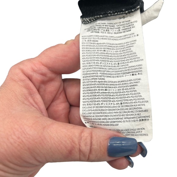 Vans Black Hoodie Sweatshirt Boys Size Medium - Picture 6 of 7